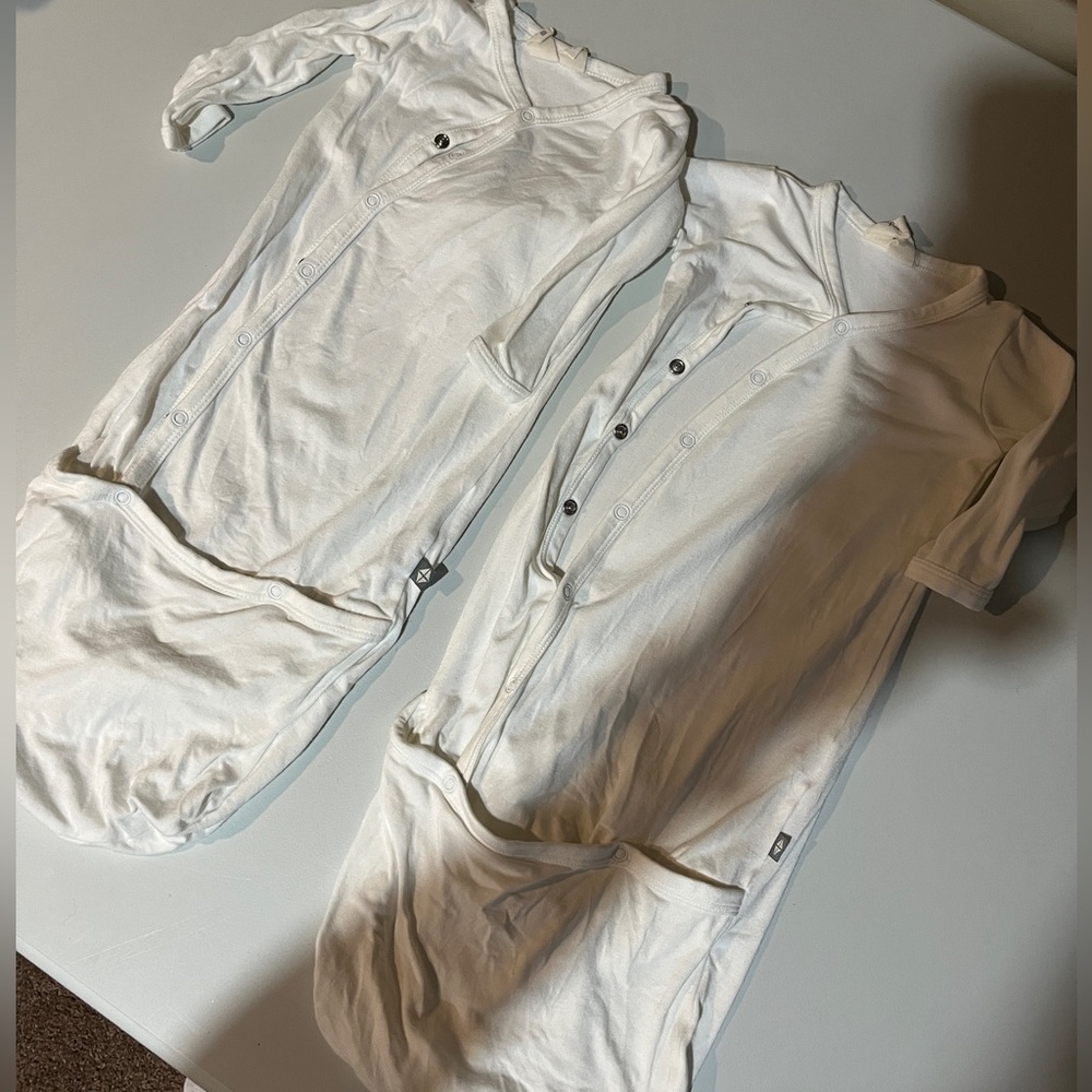 Kyte BABY White Kids Pajamas Sleep Sacks